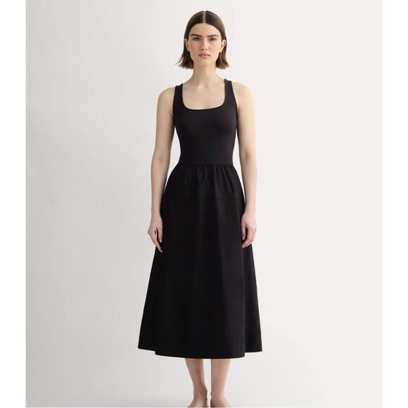 $118 Everlane The Form Riviera Dress with pockets size large - Picture 1 of 9
